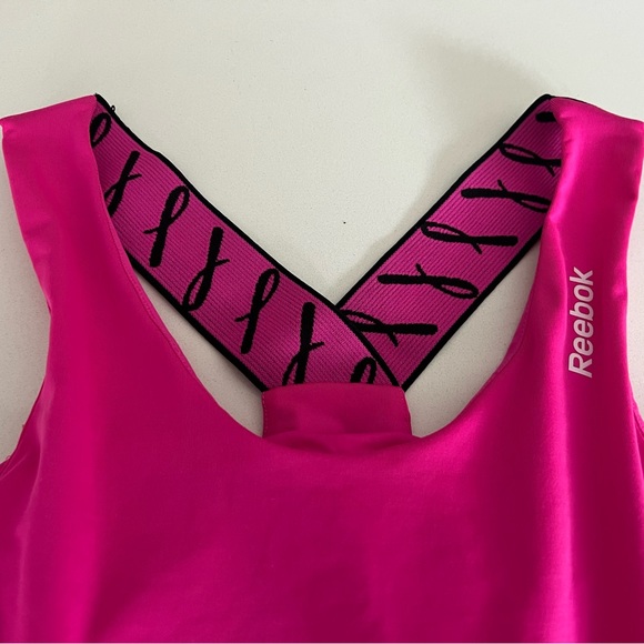 Reebok - for breast cancer awareness - hot pink workout tank top in x small. - Picture 2 of 10